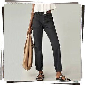 NWOT: "The Richie" Slim Black Brushed Cotton / Tencel Joggers (2)